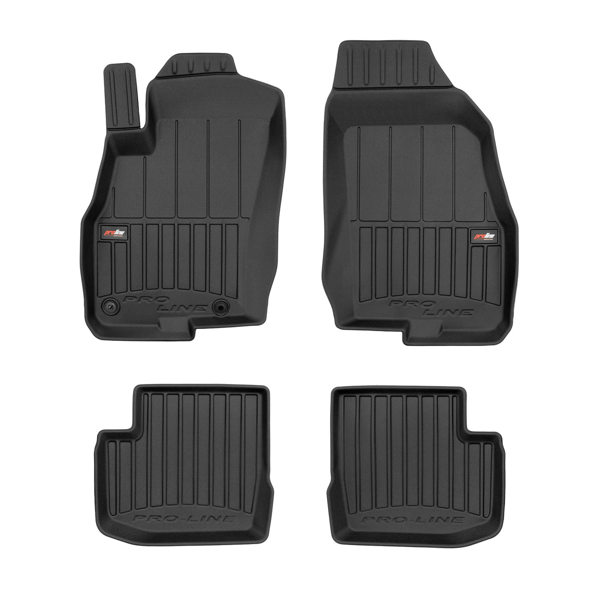 PACK 4 TAPETES BORRACHA PRO-LINE FIAT PUNTO EVO 2009-2012 5 PORTAS
