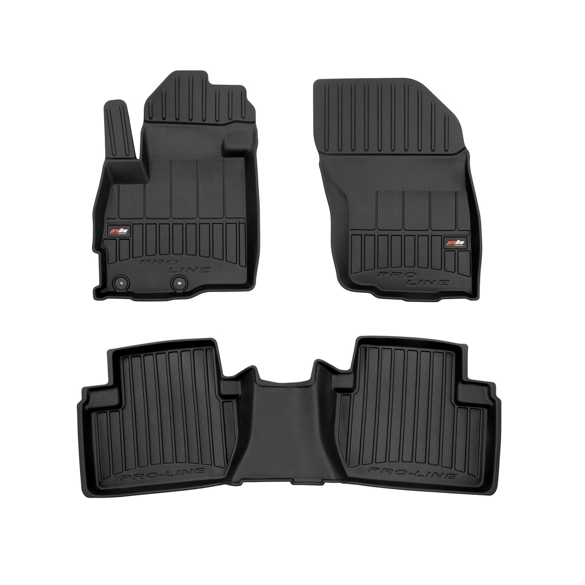 PACK 3 TAPETES BORRACHA PRO-LINE MITSUBISHI OUTLANDER II 2006-2012