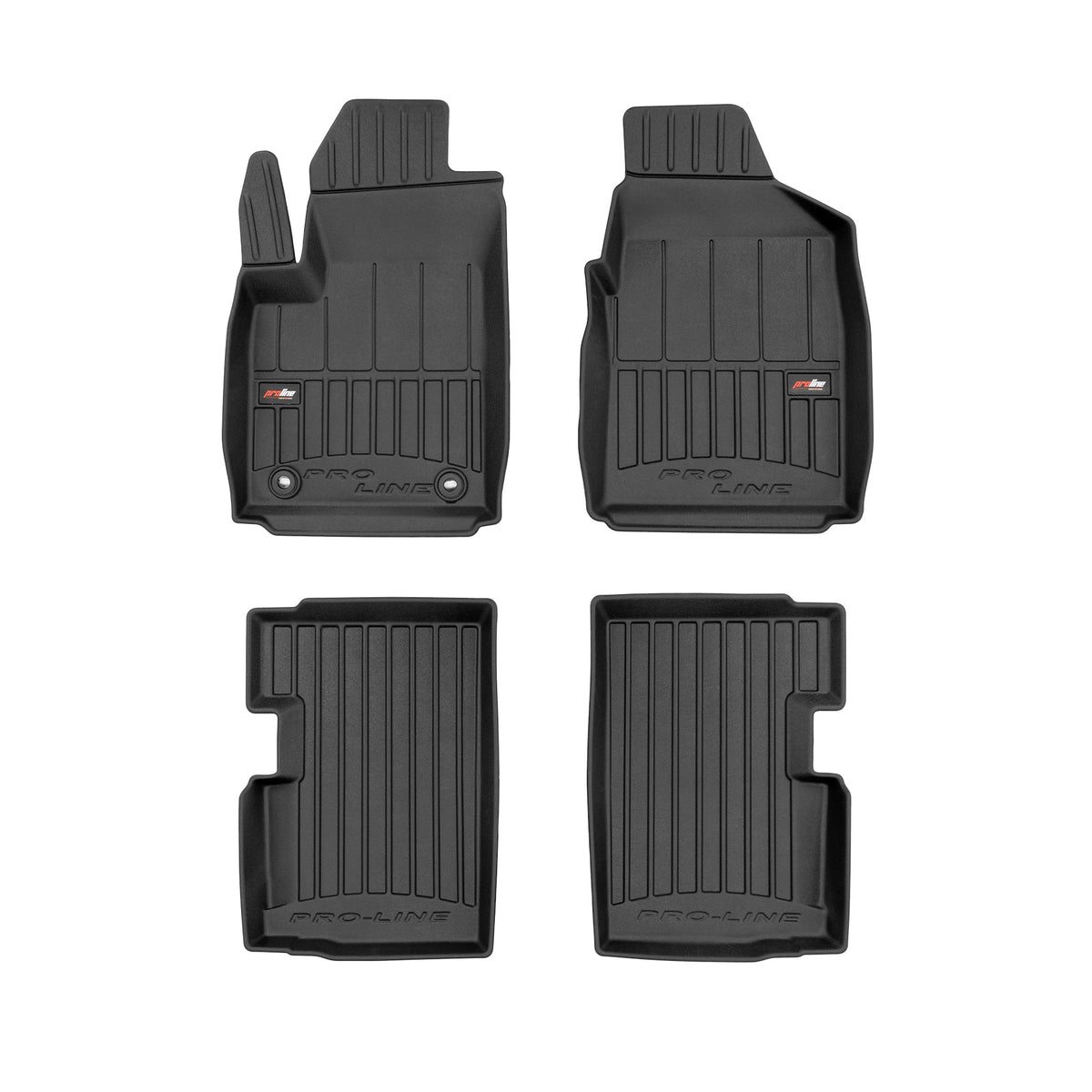 PACK 4 TAPETES BORRACHA PRO-LINE FORD KA II 2008-2016
