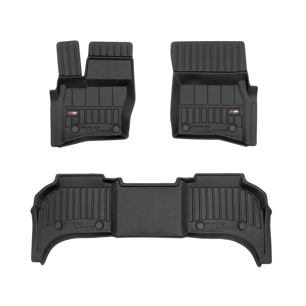 PACK 3 TAPETES BORRACHA PRO-LINE LAND ROVER DEFENDER II 2020-> 5 PORTAS