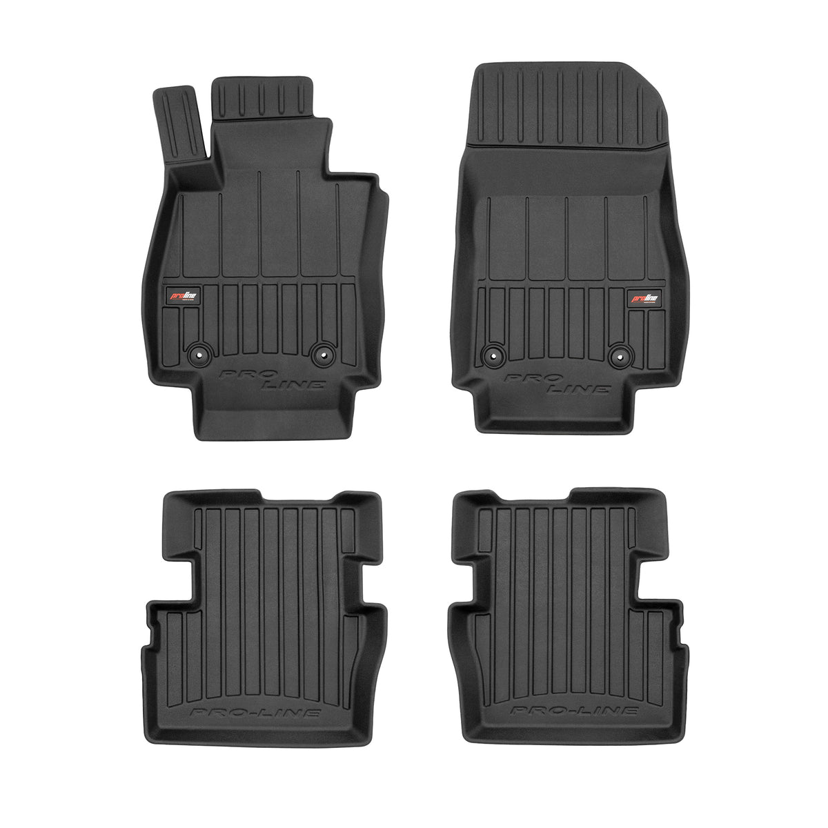 PACK 4 TAPETES BORRACHA PRO-LINE MAZDA 2 III 2014->