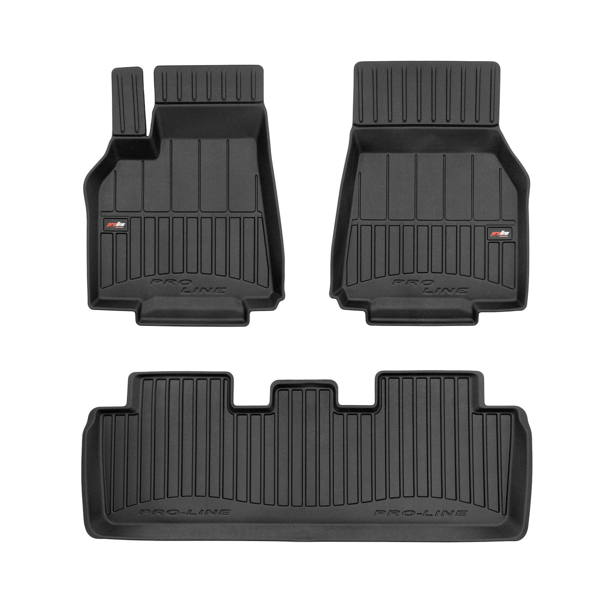 PACK 3 TAPETES BORRACHA PRO-LINE TESLA MODEL Y 2020-2025 PRE-FACELIFT