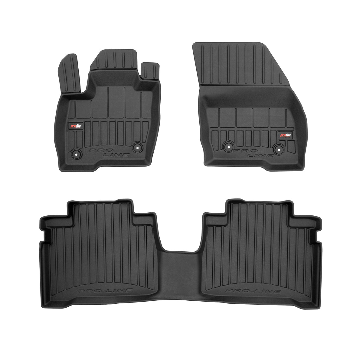 PACK 3 TAPETES BORRACHA PRO-LINE FORD S-MAX II 2014-2023