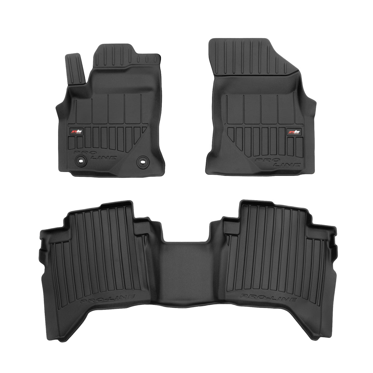 PACK 3 TAPETES BORRACHA PRO-LINE TOYOTA HILUX VIII 2015-2026