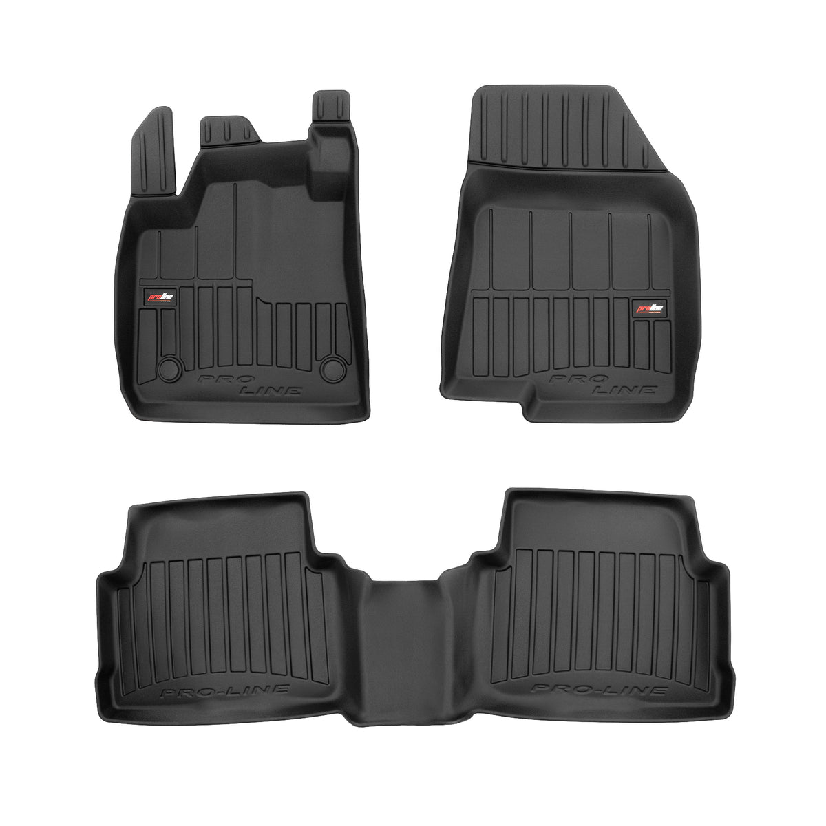 PACK 3 TAPETES BORRACHA PRO-LINE DACIA JOGGER 2021-> 7 LUGARES 1ª E 2ª FILA