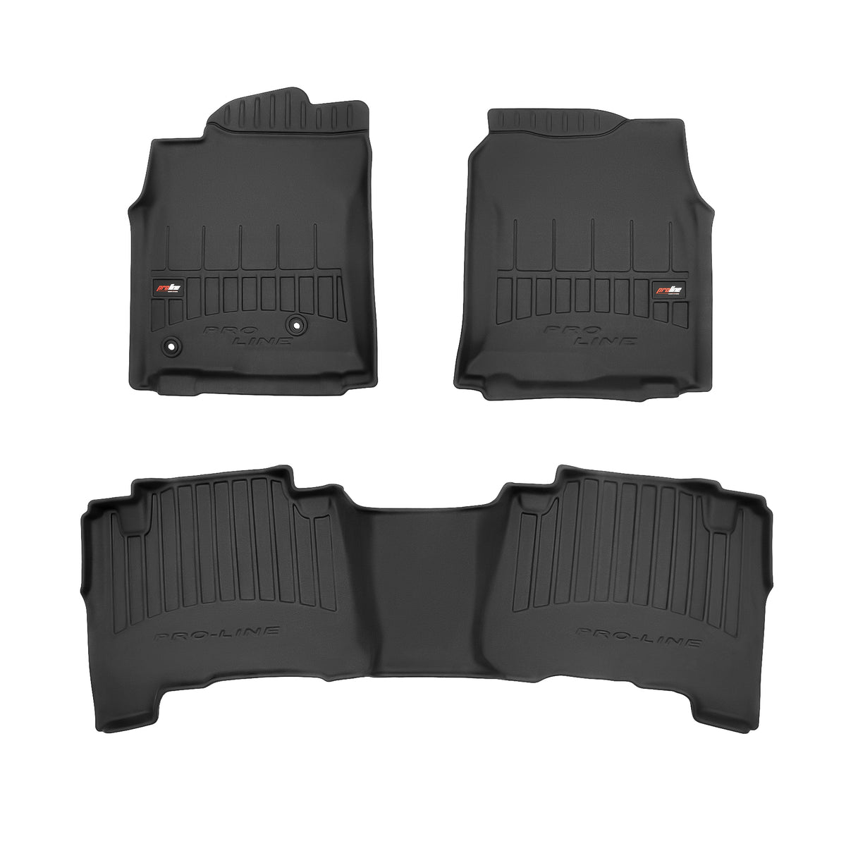 PACK 3 TAPETES BORRACHA PRO-LINE TOYOTA LAND CRUISER J120 2002-2010 5 PORTAS