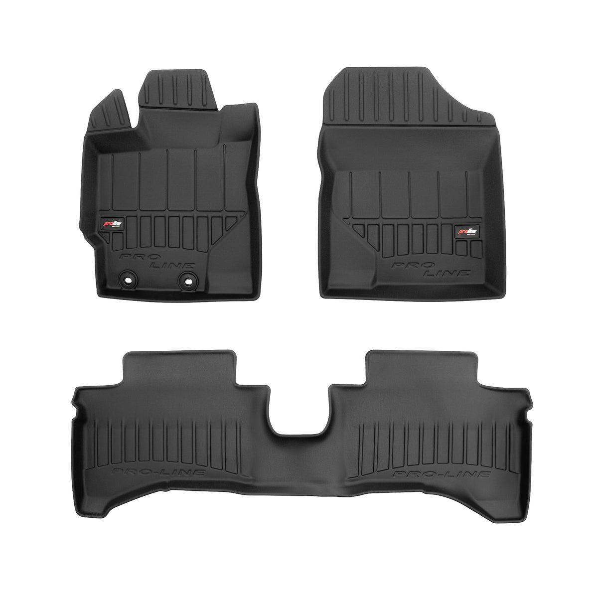 PACK 3 TAPETES BORRACHA PRO-LINE TOYOTA YARIS III 2011-2020 HIBRIDO