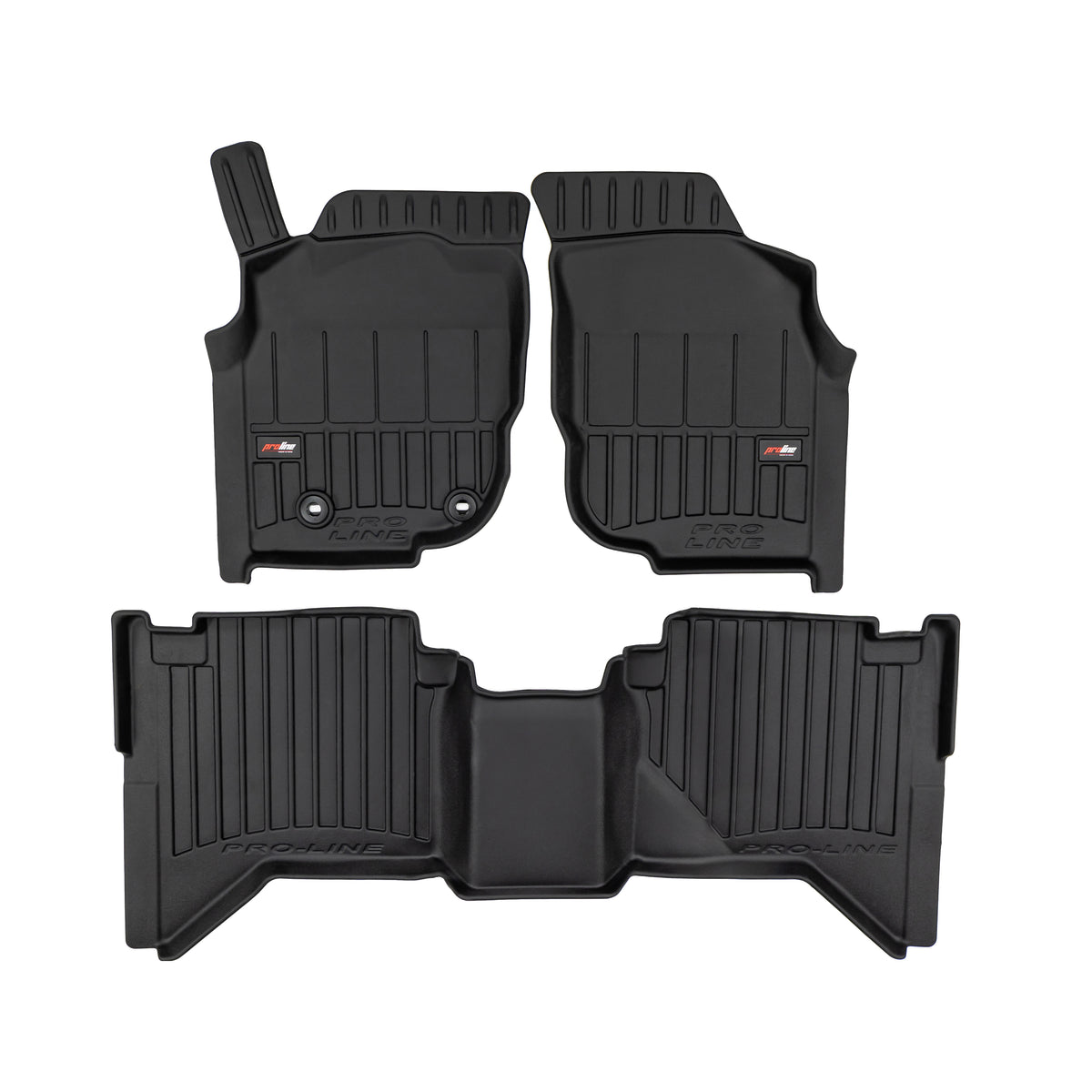 PACK 3 TAPETES BORRACHA PRO-LINE TOYOTA HILUX VII 2005-2015