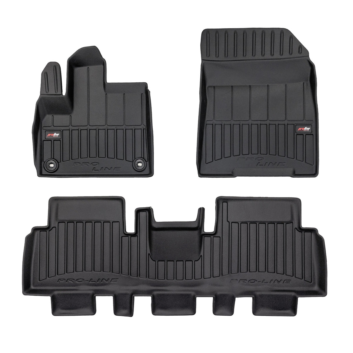 PACK 3 TAPETES BORRACHA PRO-LINE PEUGEOT E-RIFTER 2021->