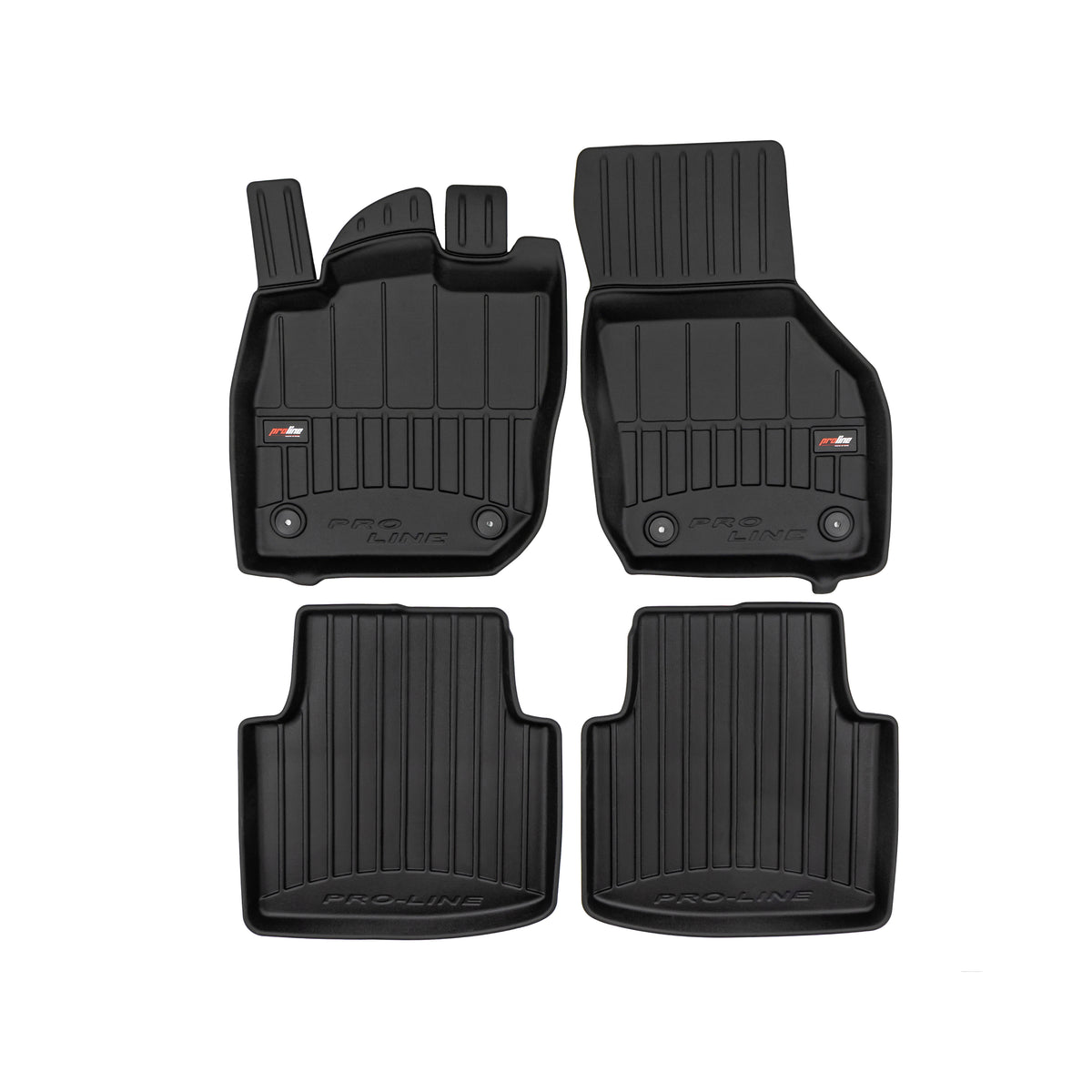 PACK 4 TAPETES BORRACHA PRO-LINE VOLKSWAGEN PASSAT B9 2023-> MILD HYBRID