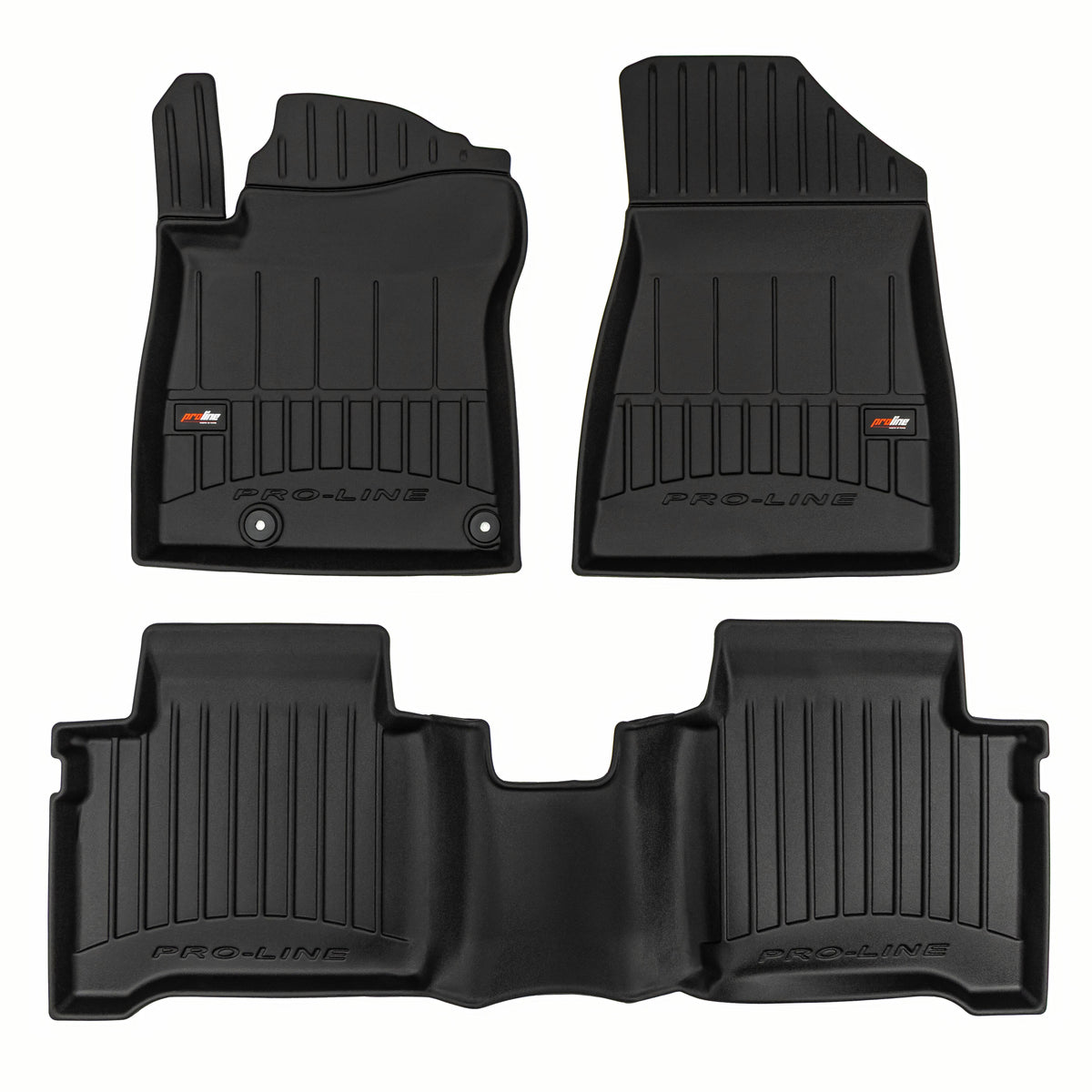 PACK 3 TAPETES BORRACHA PRO-LINE KIA NIRO II 2022-> HIBRIDO