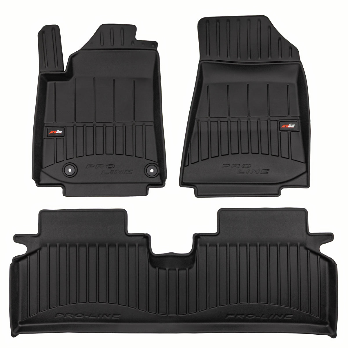 PACK 3 TAPETES BORRACHA PRO-LINE KIA NIRO EV II 2022-2026