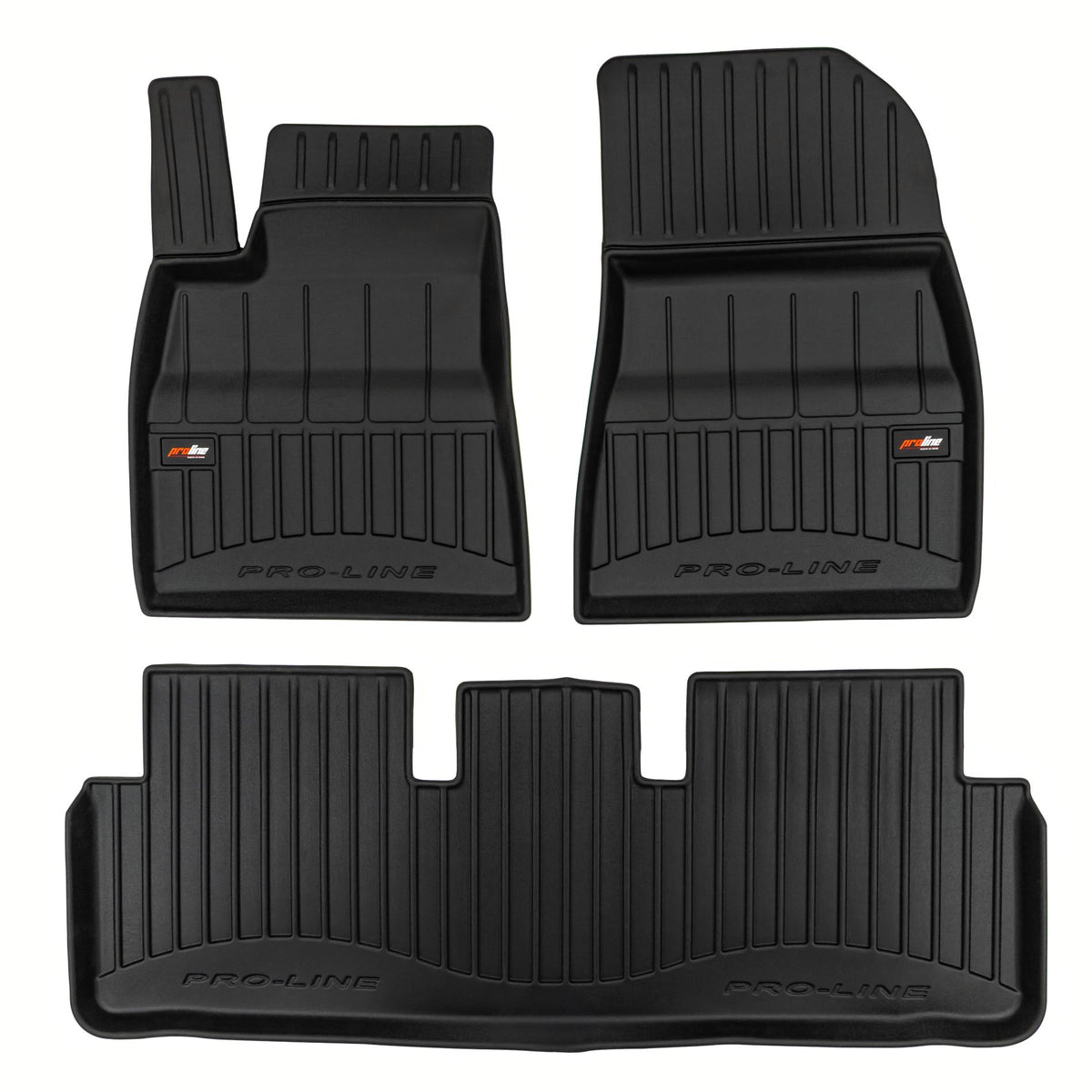 PACK 3 TAPETES BORRACHA PRO-LINE TESLA MODEL 3 2023-> POS-FACELIFT