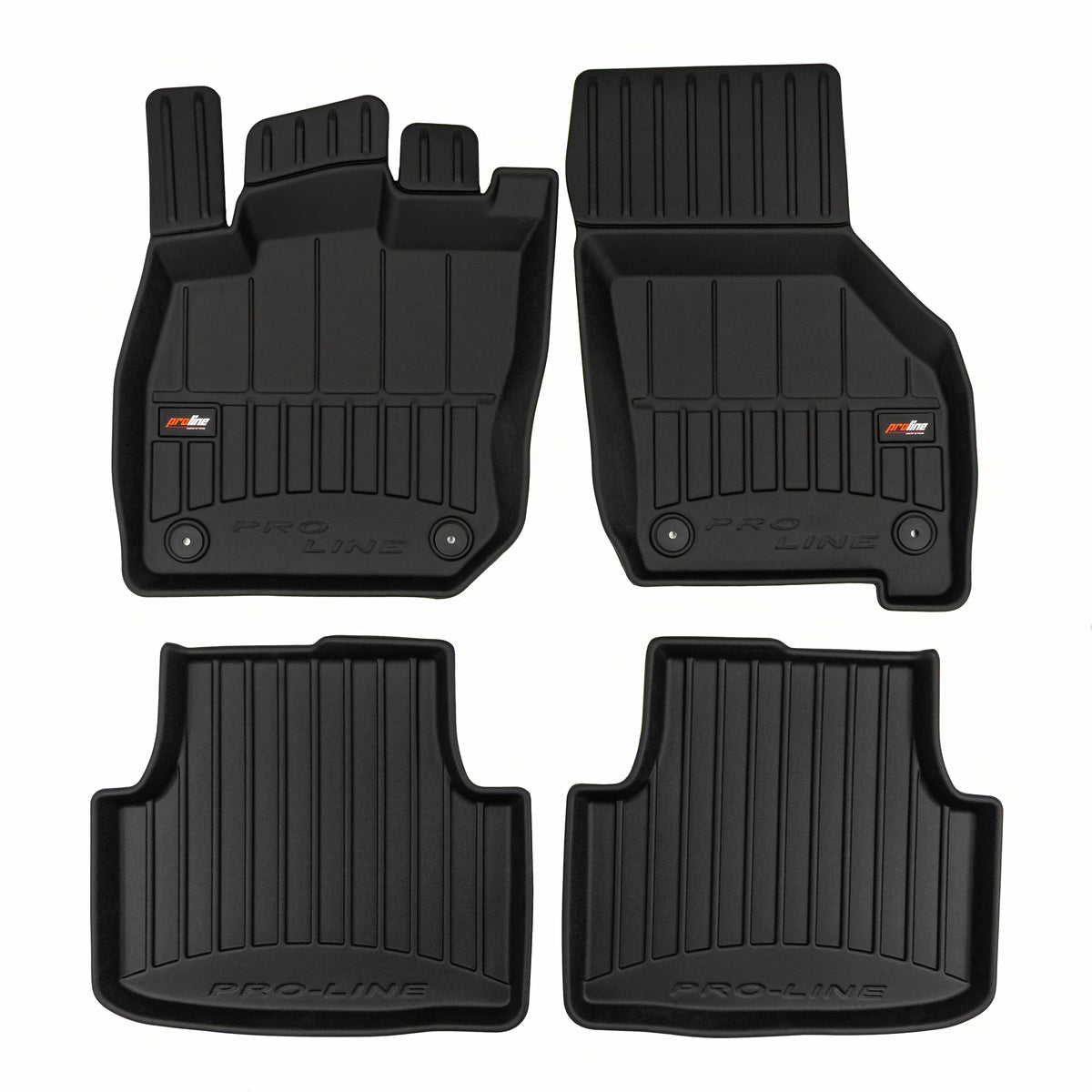 PACK 4 TAPETES BORRACHA PRO-LINE VOLKSWAGEN GOLF VIII CARRINHA 2019-> MILD HYBRID