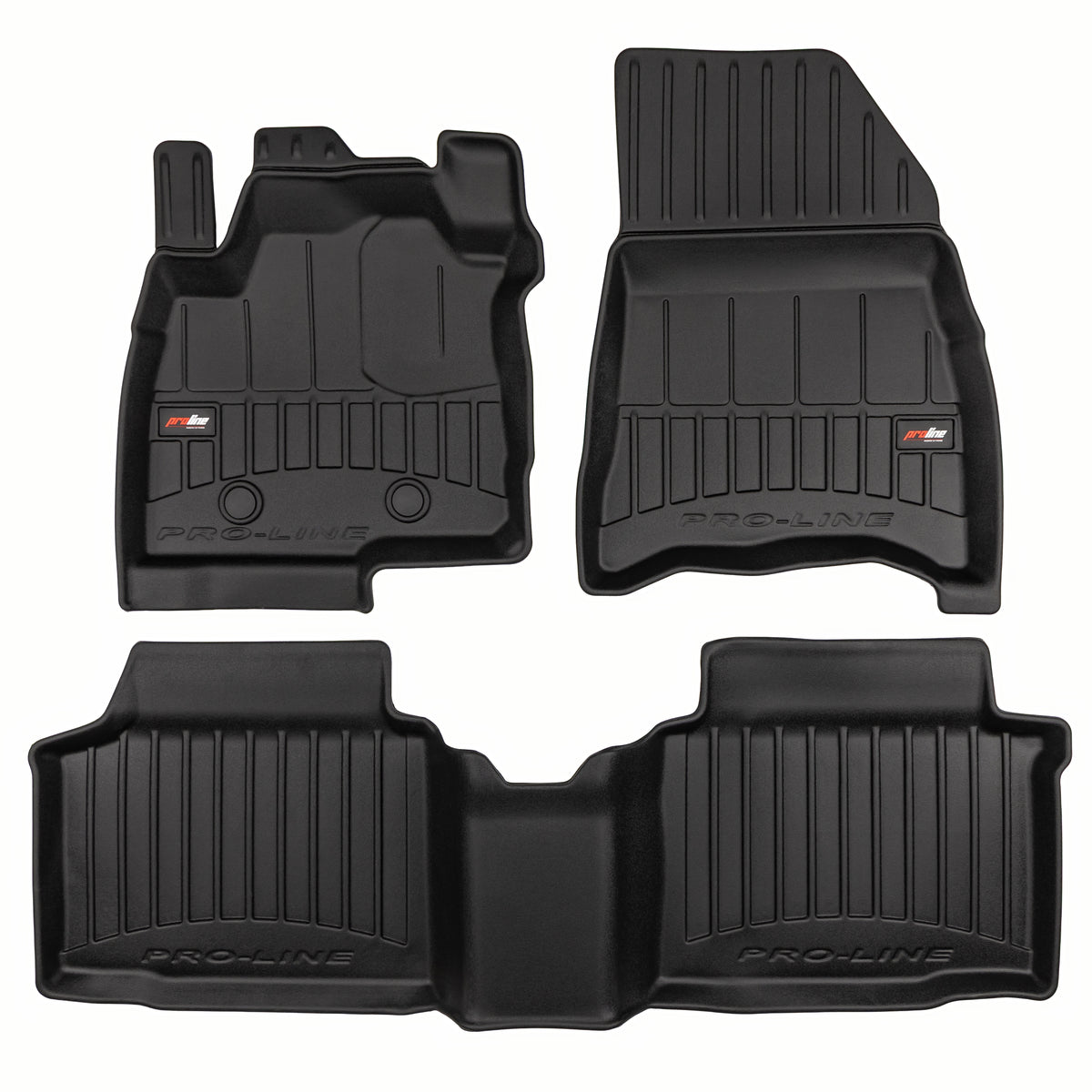 PACK 3 TAPETES BORRACHA PRO-LINE DACIA DUSTER III 2024-> MILD HYBRID AWD
