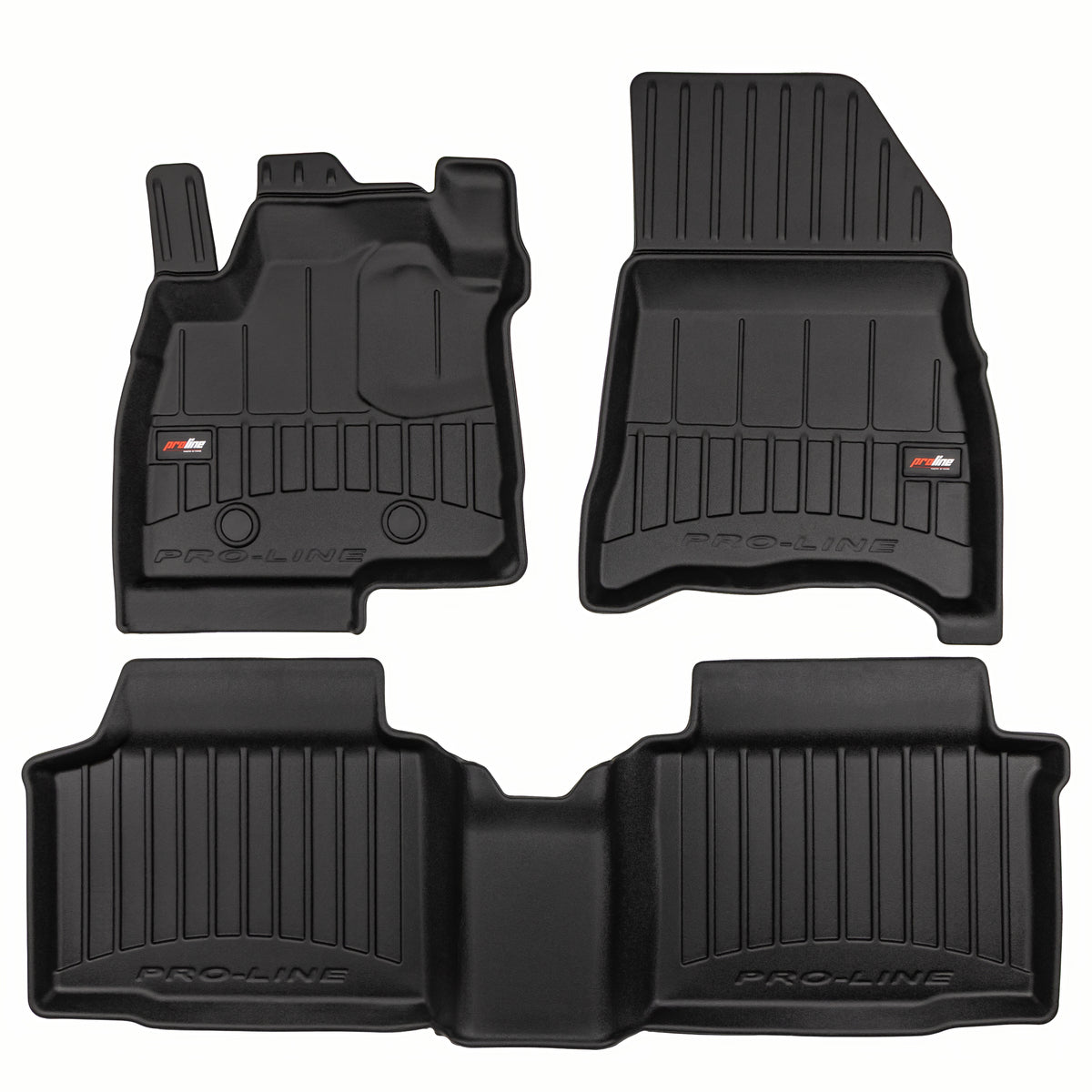 PACK 3 TAPETES BORRACHA PRO-LINE DACIA BIGSTER 2024-> MILD HYBRID AWD