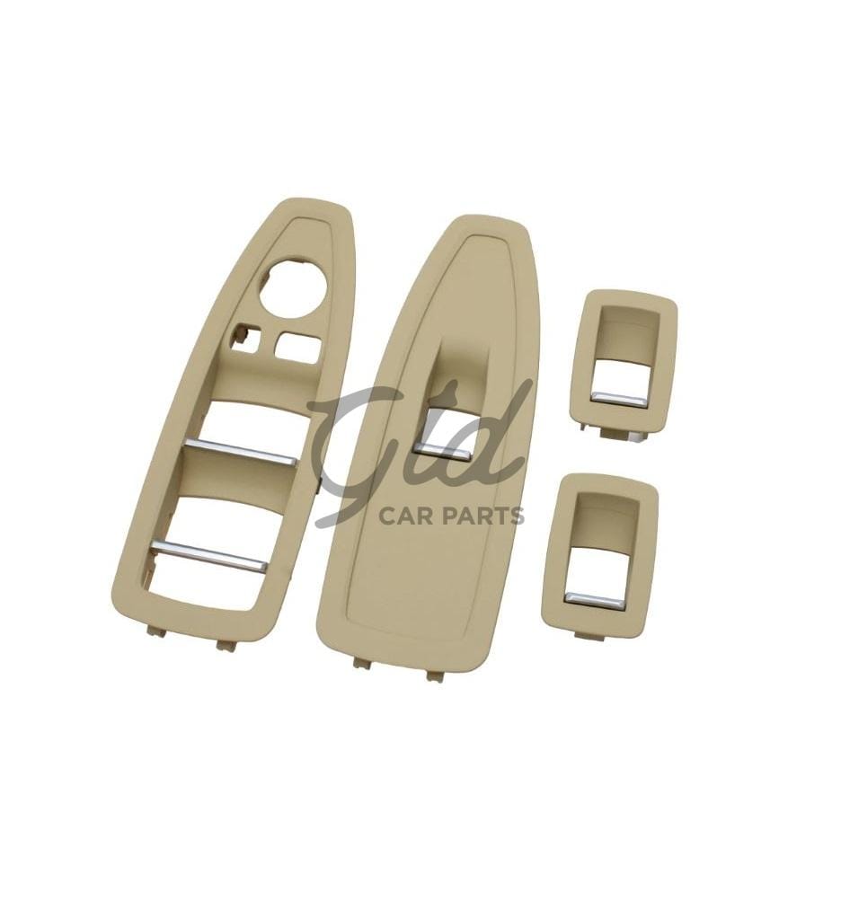 Foto do produto Pack 4 Molduras Vidros Bege BMW Série 1/3/4 F20 F30 F36 C/ Esp. Rebatíveis