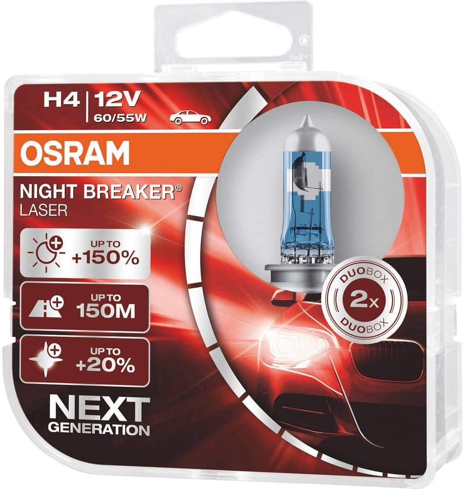 Lámparas H4 Night Breaker Laser +150% (cx2) NEXT GEN