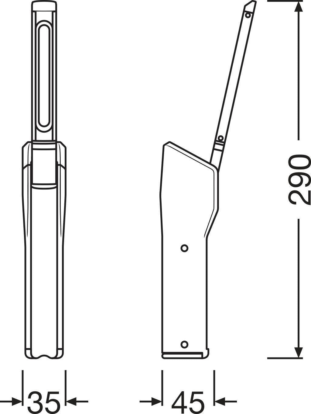 Lanterna De Trabalho Ledinspect SLIM500 6000k 250-500lm5