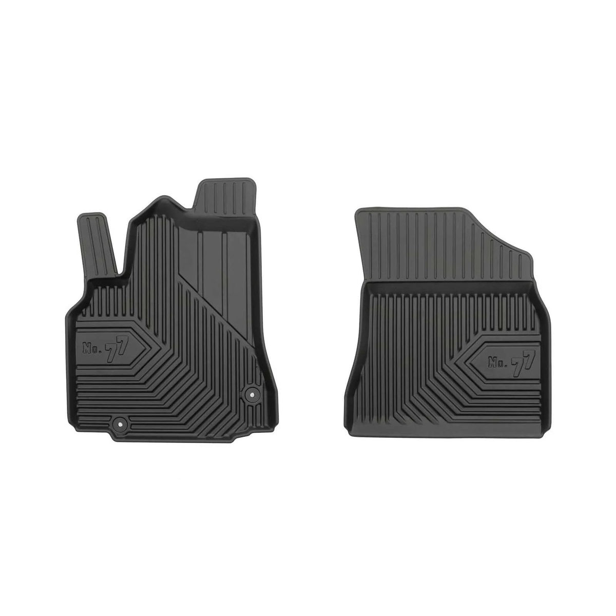 PACK 2 TAPETES BORRACHA NO.77 CITROEN BERLINGO II VAN 2008-2018