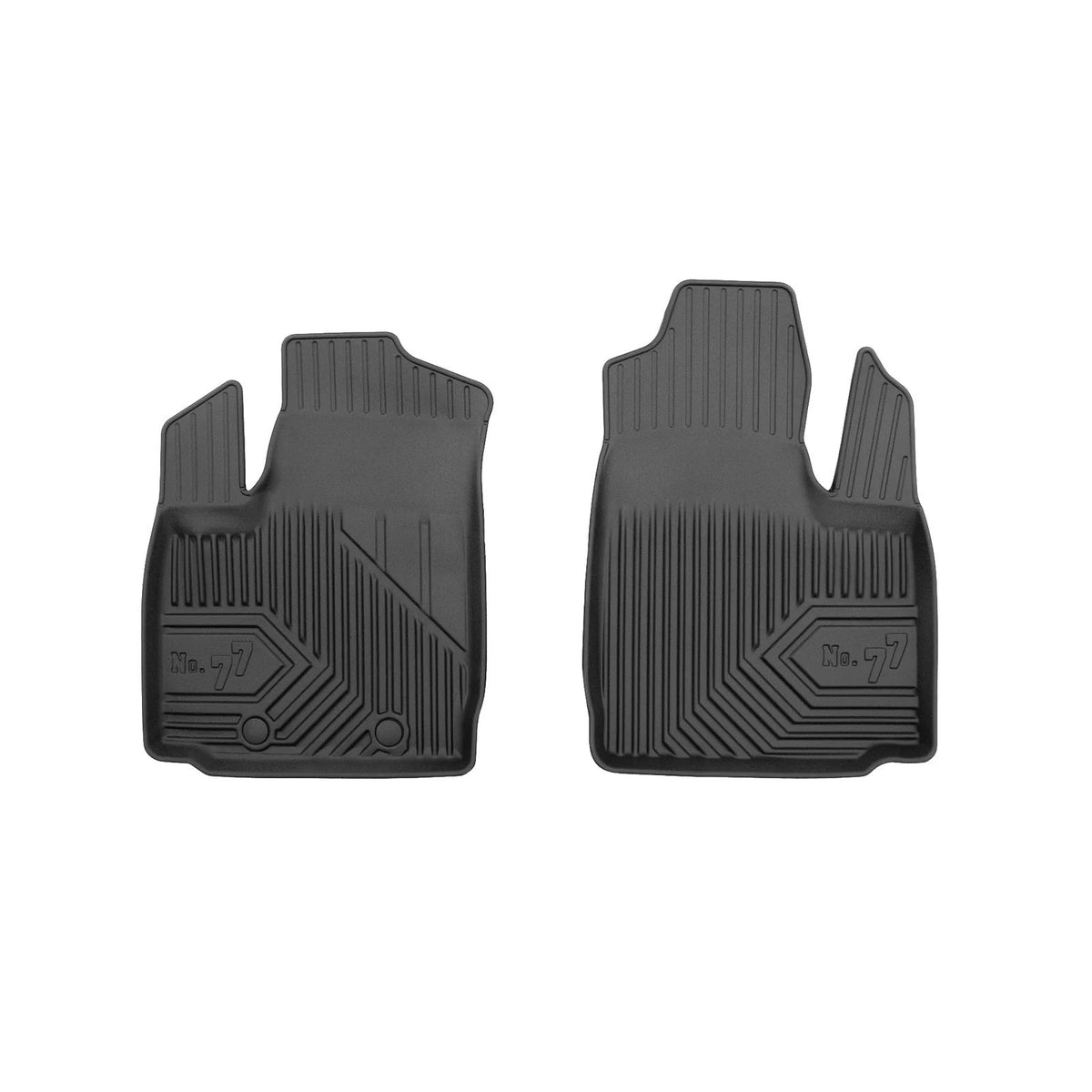 PACK 2 TAPETES BORRACHA NO.77 FIAT E-DOBLO I VAN 2022->