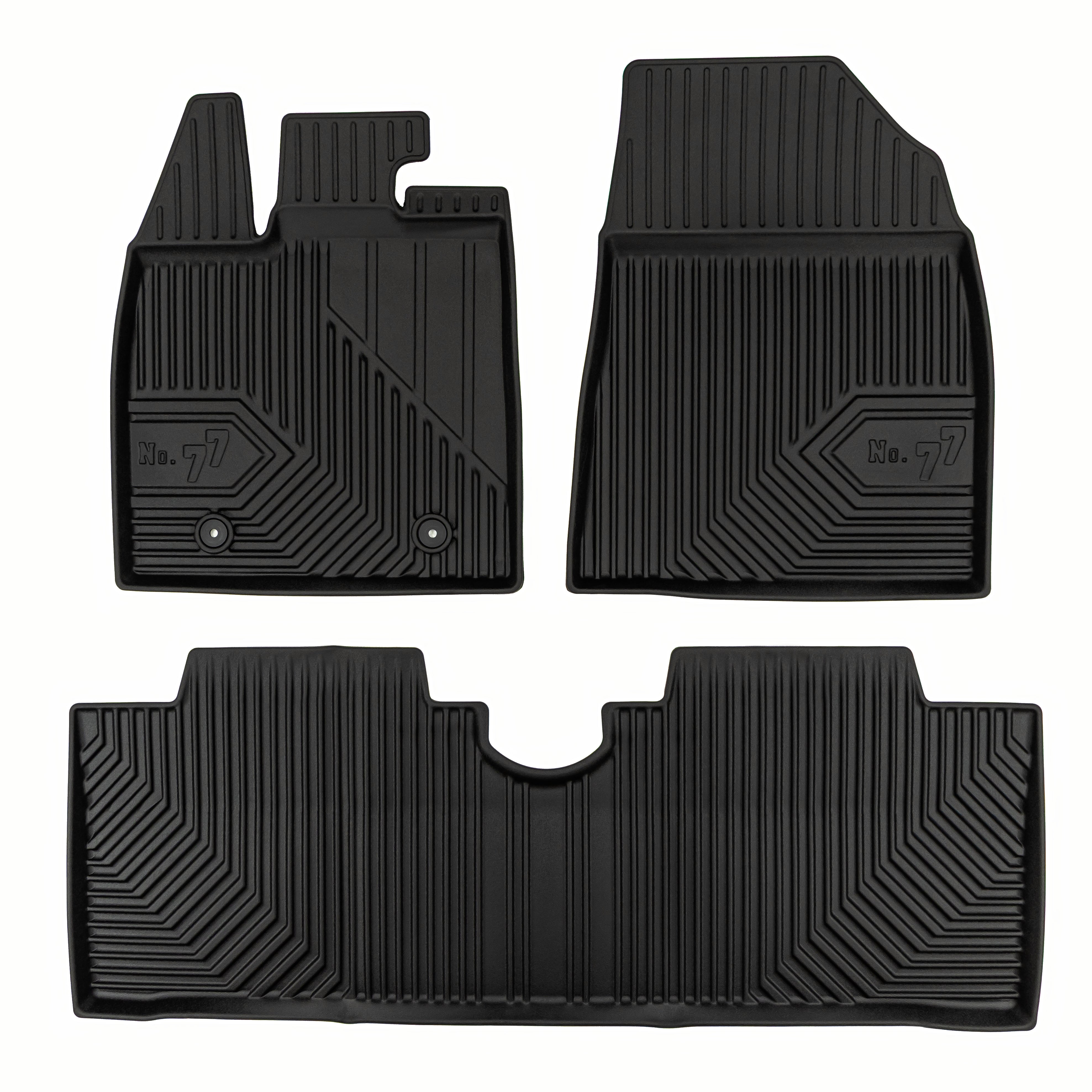 PACK 3 RUBBER MATS NO.77 BYD DOLPHIN 2021->