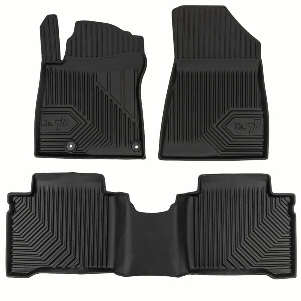 PACK 3 RUBBER MATS NO.77 KIA NIRO II CROSSOVER 2022 ->