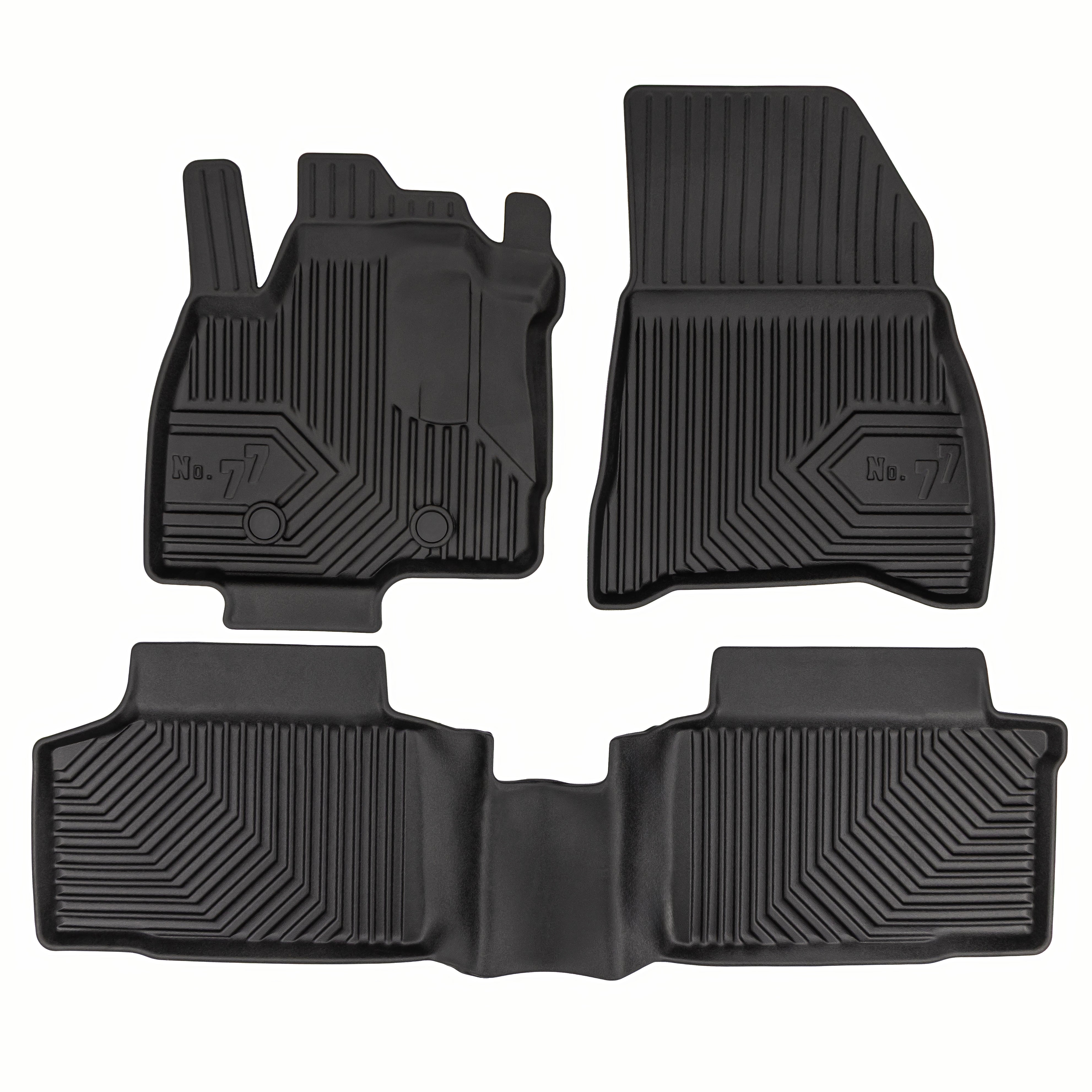 PACK 3 TAPETES BORRACHA NO.77 DACIA DUSTER III  SUV 2024 ->