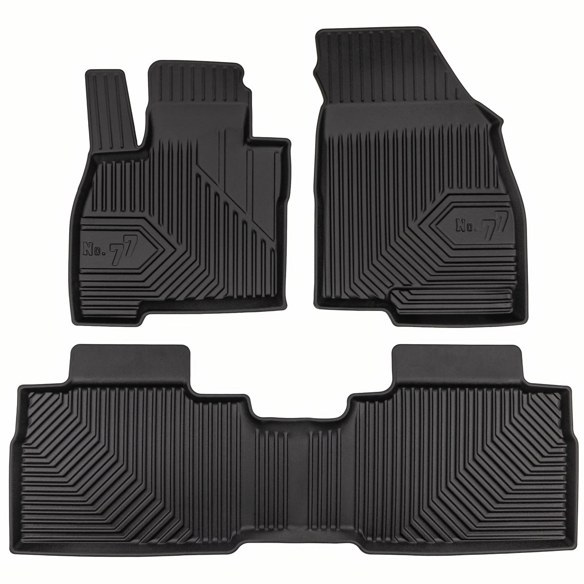 PACK 3 TAPETES BORRACHA NO.77 JAECOO J7 PHEV 2025-2026