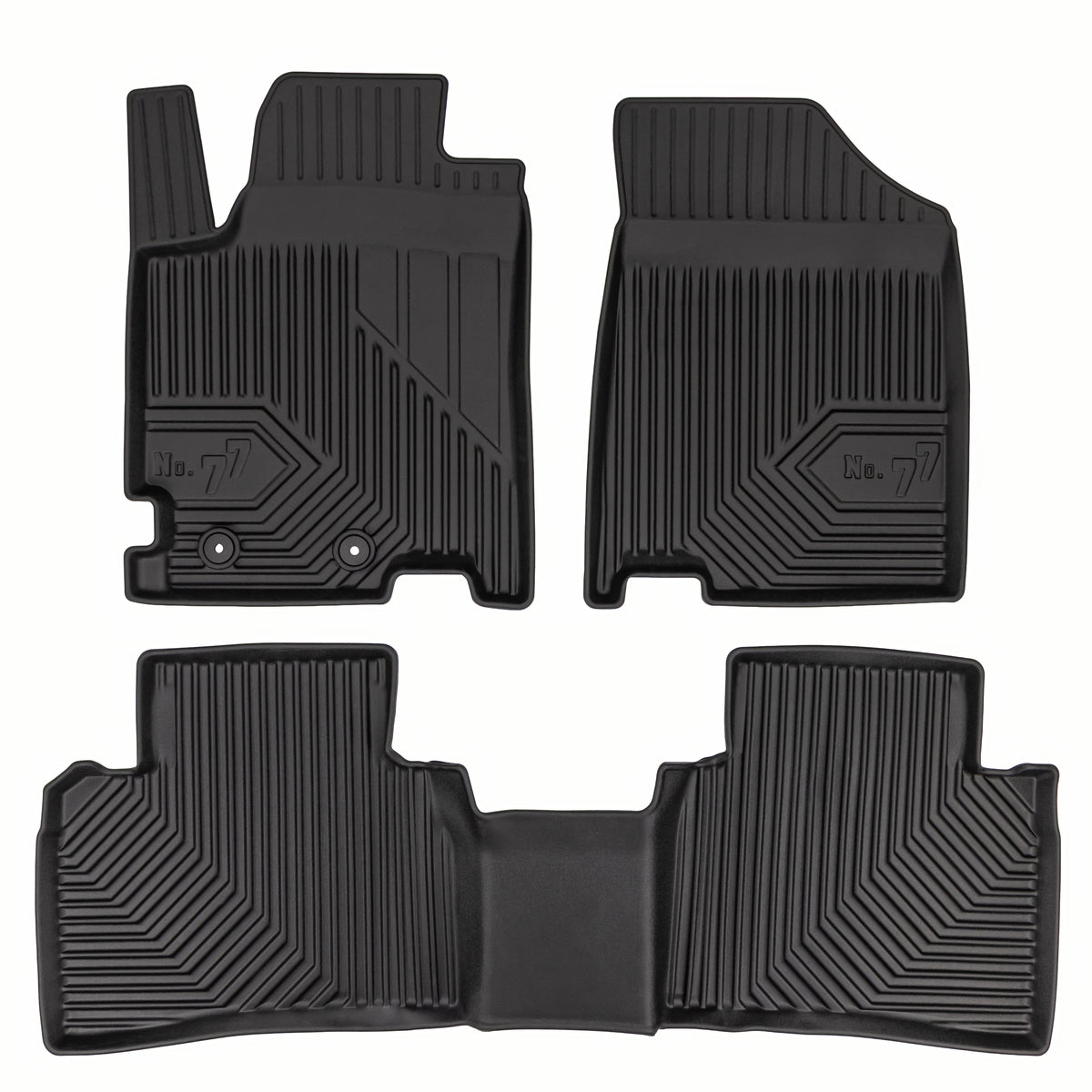PACK 3 TAPETES BORRACHA NO.77 JAC J7 Plus 2024 ->
