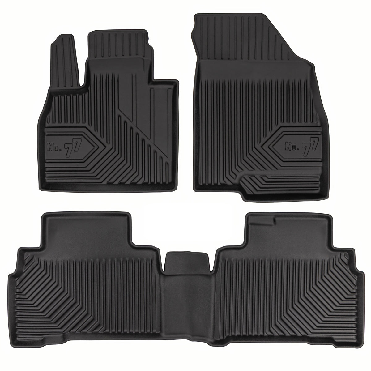 PACK 3 TAPETES BORRACHA NO.77 CHERY TIGGO 8 SUV 2024 ->