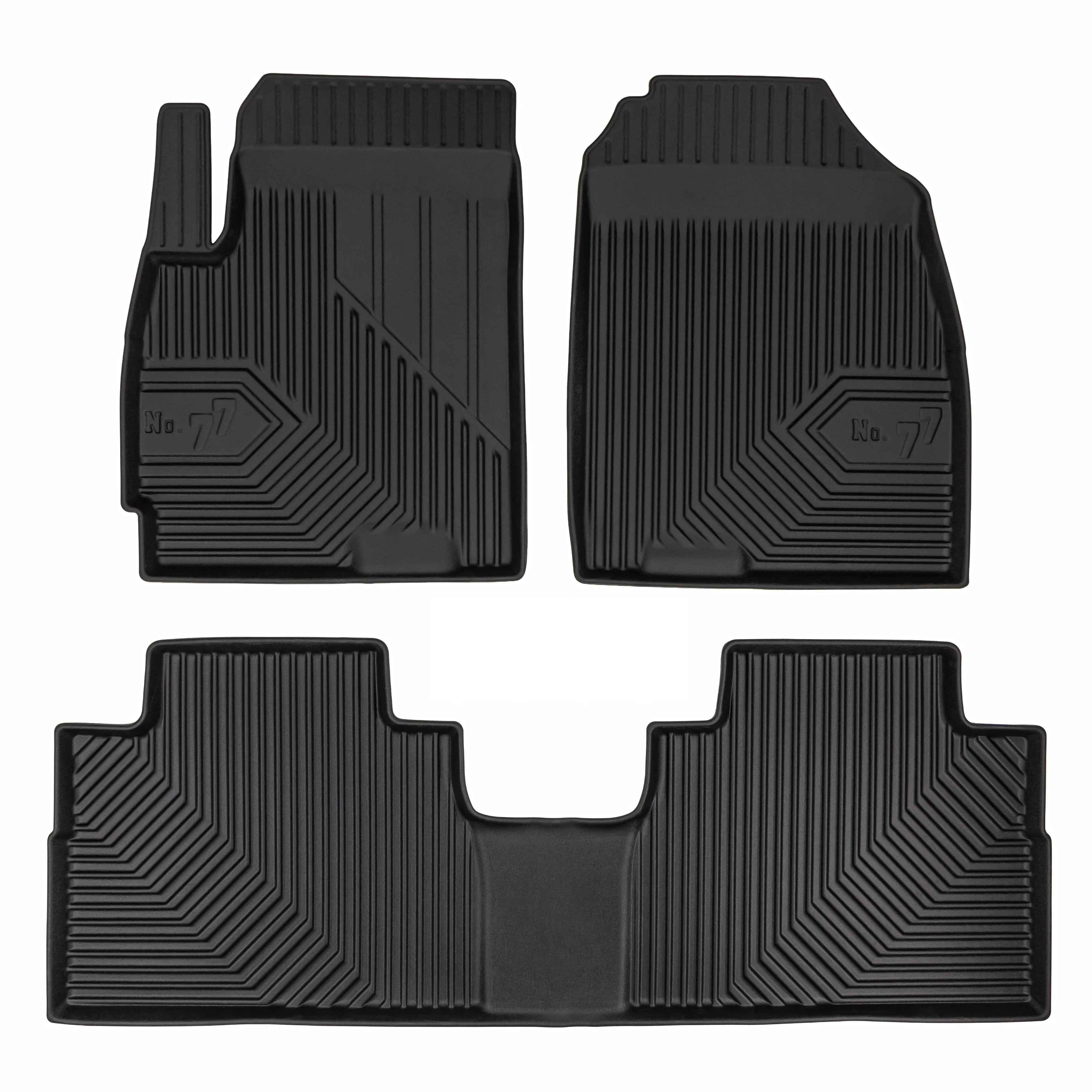 PACK 3 TAPETES BORRACHA NO.77 JETOUR X70 PLUS 2024-2026