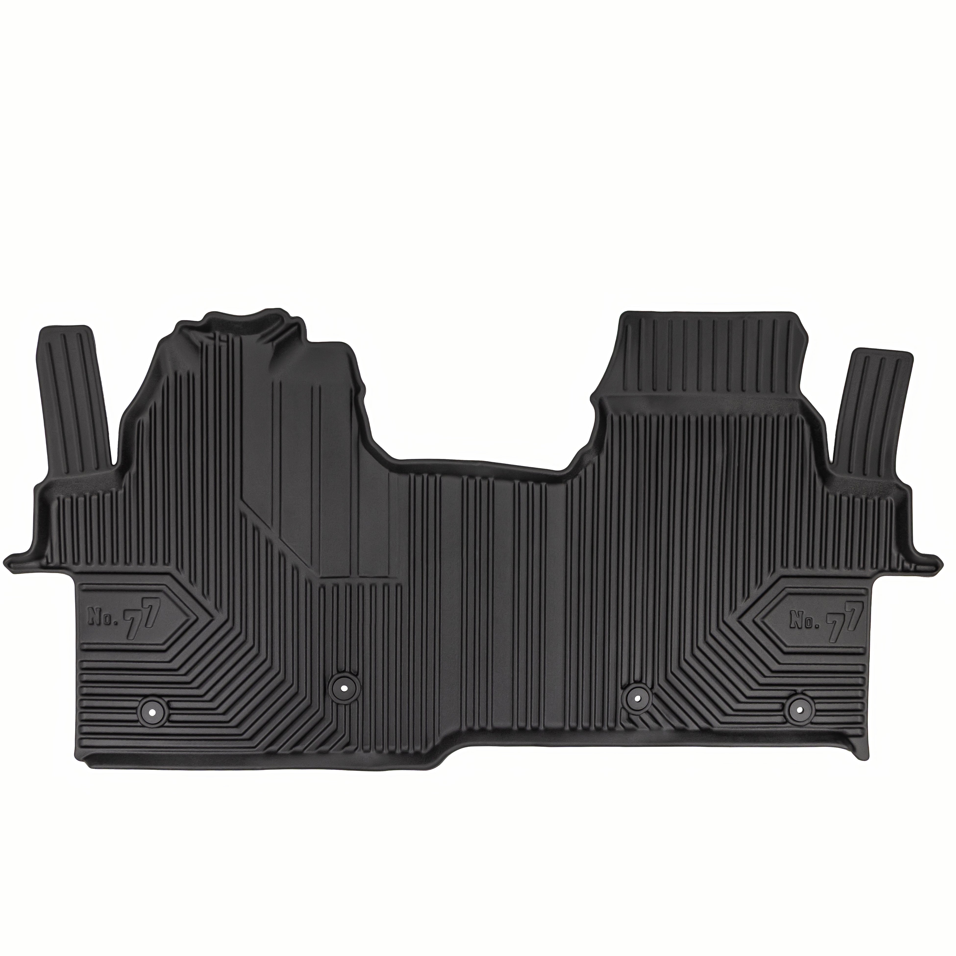 PACK 1 TAPETES BORRACHA NO.77 VOLKSWAGEN TRANSPORTER CARRINHA T7 2024 ->