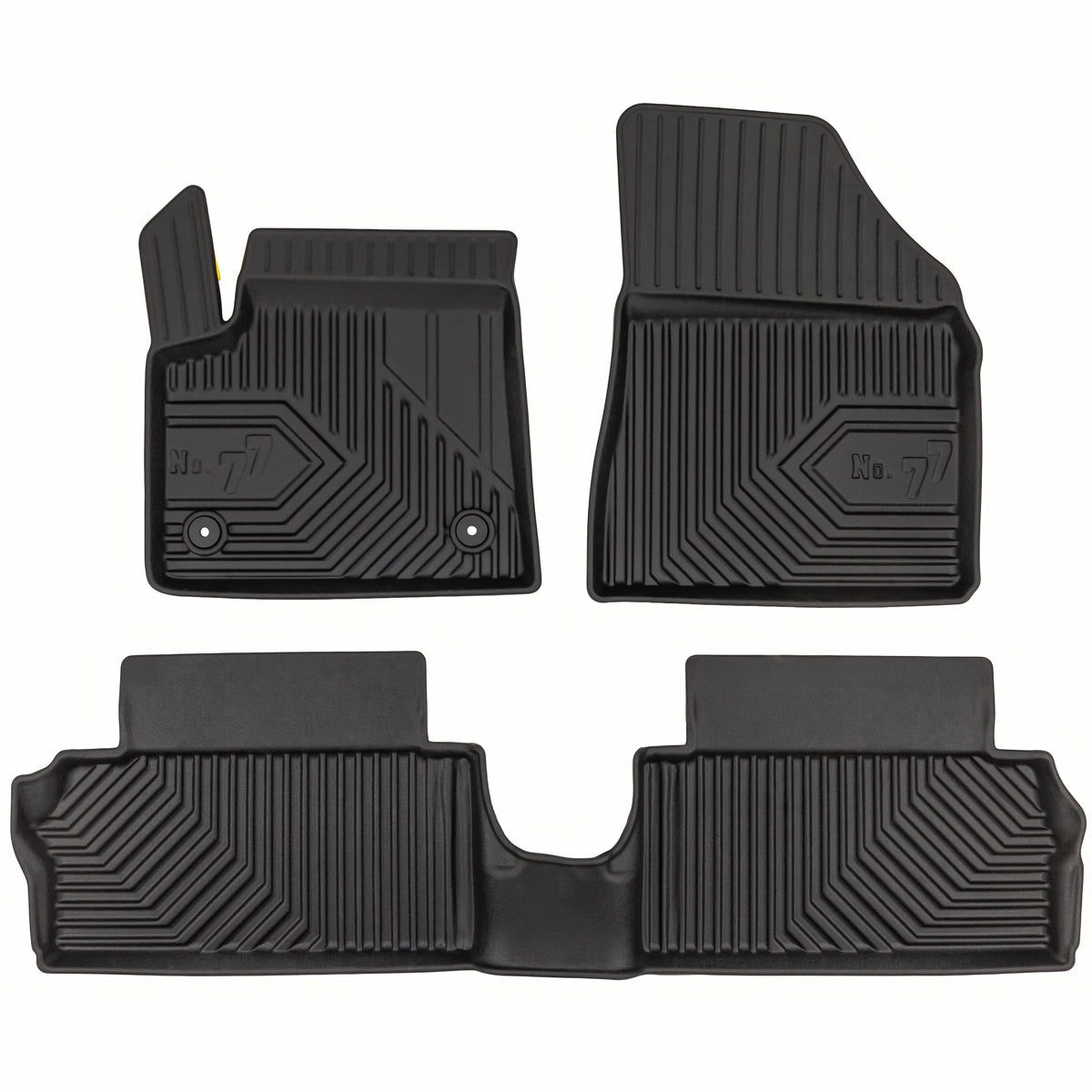 PACK 3 TAPETES BORRACHA NO.77 FIAT GRANDE PANDA ELETRICO 2024-2026
