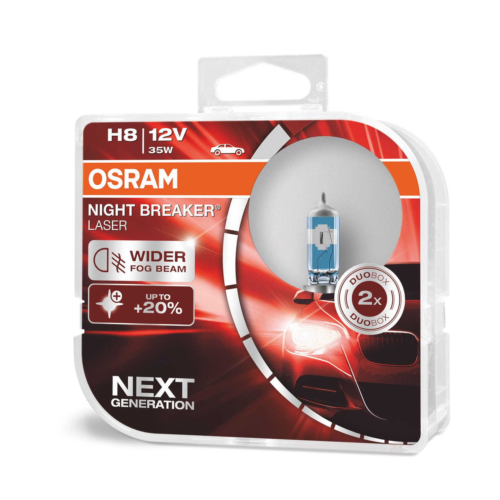 Foto do produto Lâmpadas H8 Night Breaker Laser +150% (cx2)