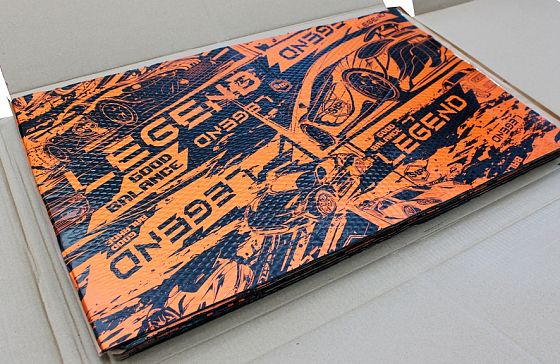 TELA STP LEGEND 3 ORANGE RED- 75CM X 47CM 3mm