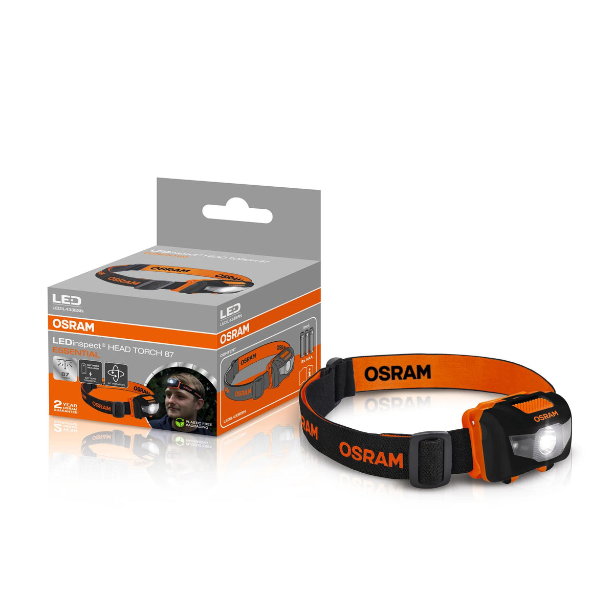 Lanterna LED de Cabeça OSRAM HEAD TORCH 87 ESSENTIAL — LEDIL433ESN