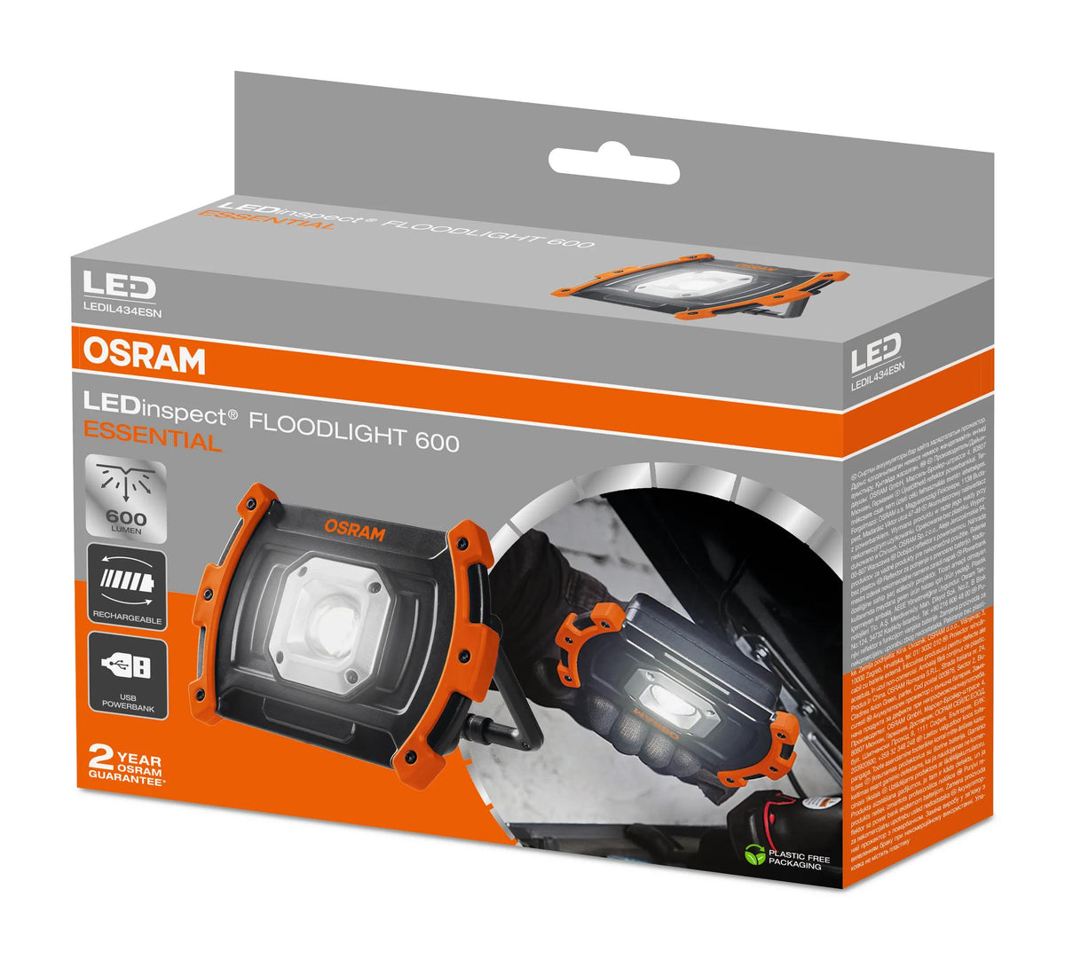 Projetor LED de Trabalho Recarregável OSRAM 600 lm — LEDIL434ESN