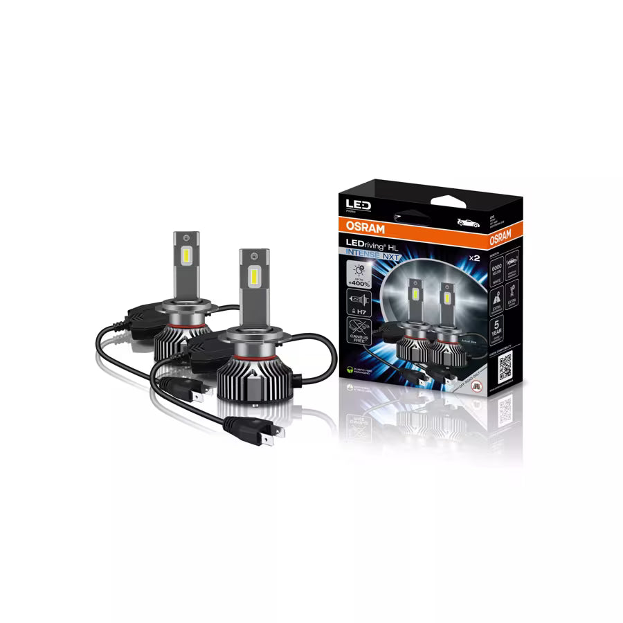 KIT LÂMPADAS OSRAM LEDRIVING HL INTENSE H7 6000K 12V 42W 4000LM