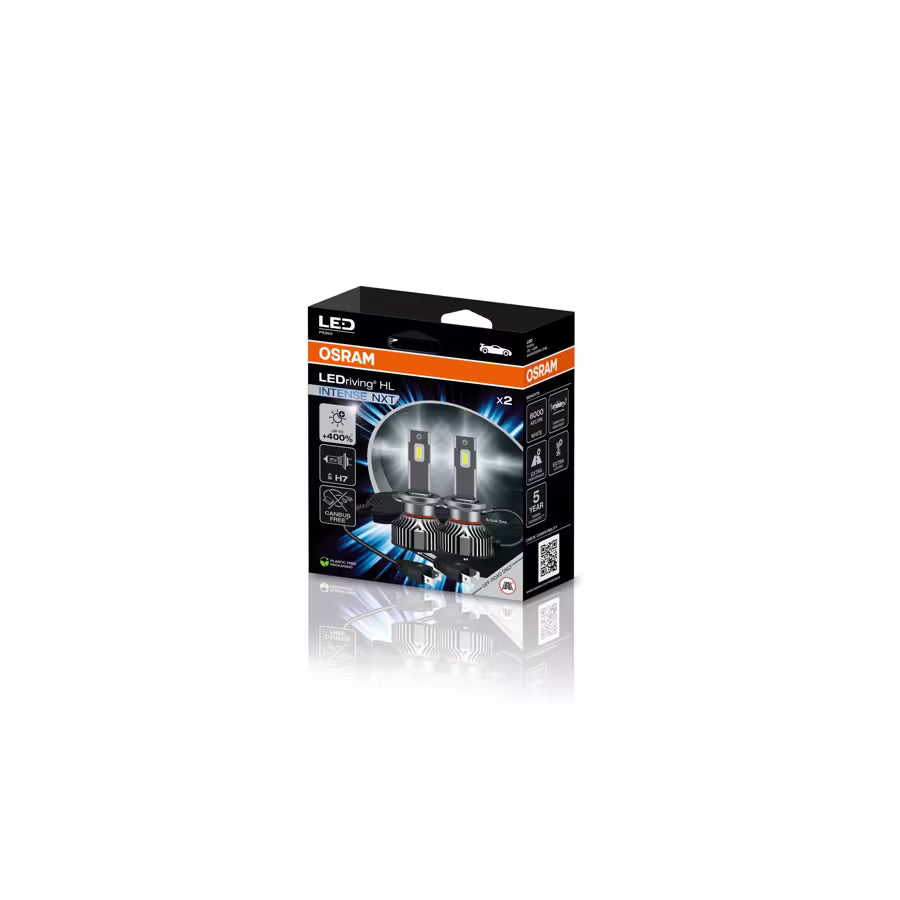 KIT LÂMPADAS OSRAM LEDRIVING HL INTENSE H7 6000K 12V 42W 4000LM