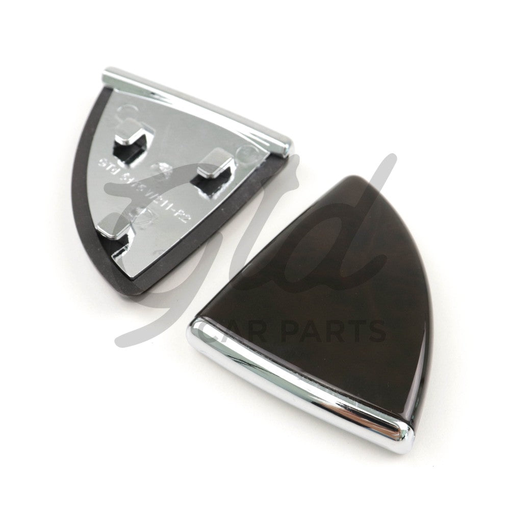 Molduras Botões Abertura Porta-Luvas Efeito Madeira Preto Mercedes-Benz Classe E W211 2005-2008