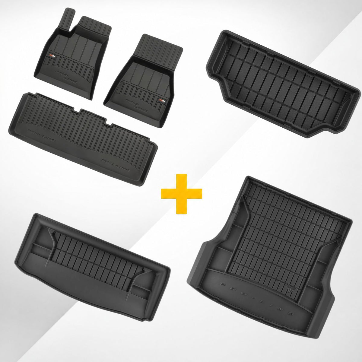 CONJUNTO COMPLETO DE TAPETES PRO LINE TESLA MODEL S 2012-2021