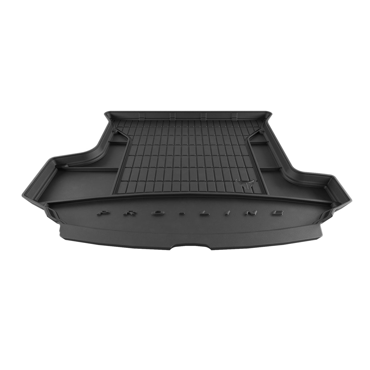 TAPETE BORRACHA P/ MALA PRO-LINE SKODA KODIAQ I SUV 2016-2024 7 LUGARES 3ª FILA REBATIDA COM NICHOS LATERAIS
