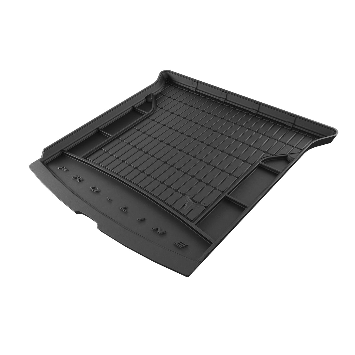 TAPETE BORRACHA P/ MALA PRO-LINE SKODA KODIAQ I SUV 2016-2024 7 LUGARES 3ª FILA REBATIDA SEM NICHOS LATERAIS