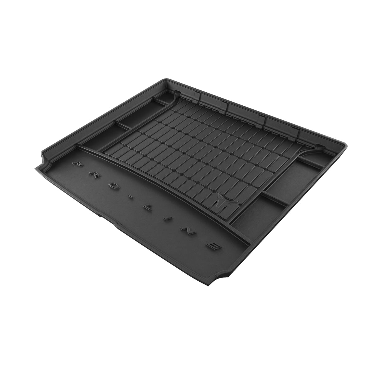 TAPETE BORRACHA P/ MALA PRO-LINE MERCEDES-BENZ CLASSE B W245 MONOVOLUME 2005-2011 COM RODA SOBRESSALENTE (TAMANHO NORMAL) COM ENCHIMENTO PLASTICO ATRAS DOS BANCOS TRASEIROS