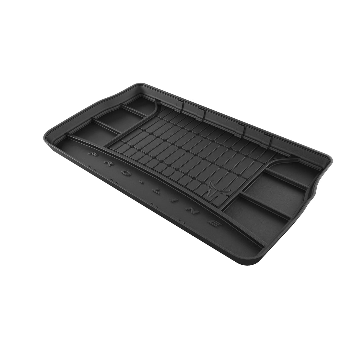 TAPETE BORRACHA P/ MALA PRO-LINE DODGE GRAND CARAVAN V FURGAO 2007-2020 7 LUGARES 3ª FILA MONTADA