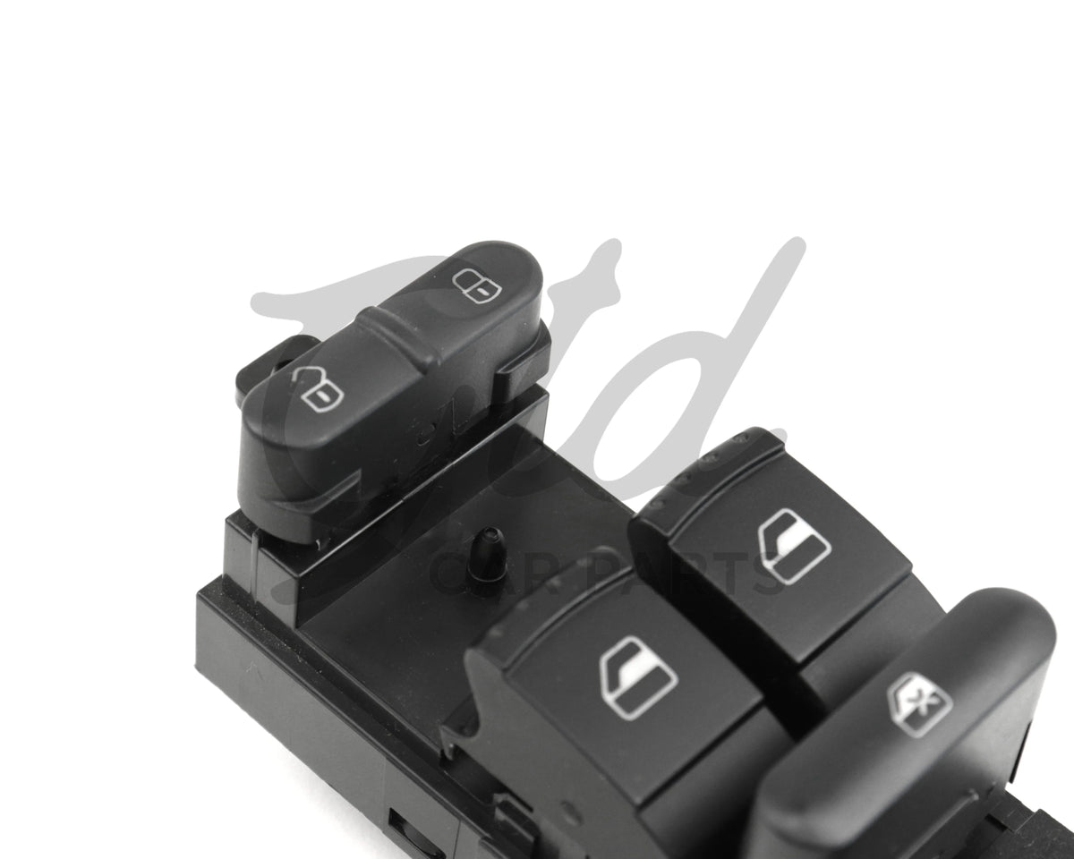 COMUTADOR VIDROS CONDUTOR VOLKSWAGEN BORA GOLF PASSAT SEAT LEON 1997-2006 - 18G959857B 10 PINOS