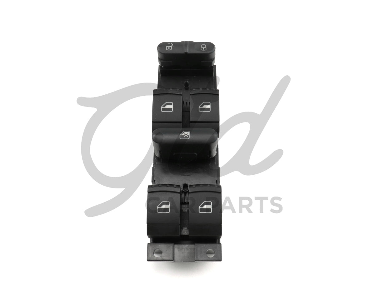 COMUTADOR VIDROS CONDUTOR VOLKSWAGEN BORA GOLF PASSAT SEAT LEON 1997-2006 - 18G959857B 10 PINOS