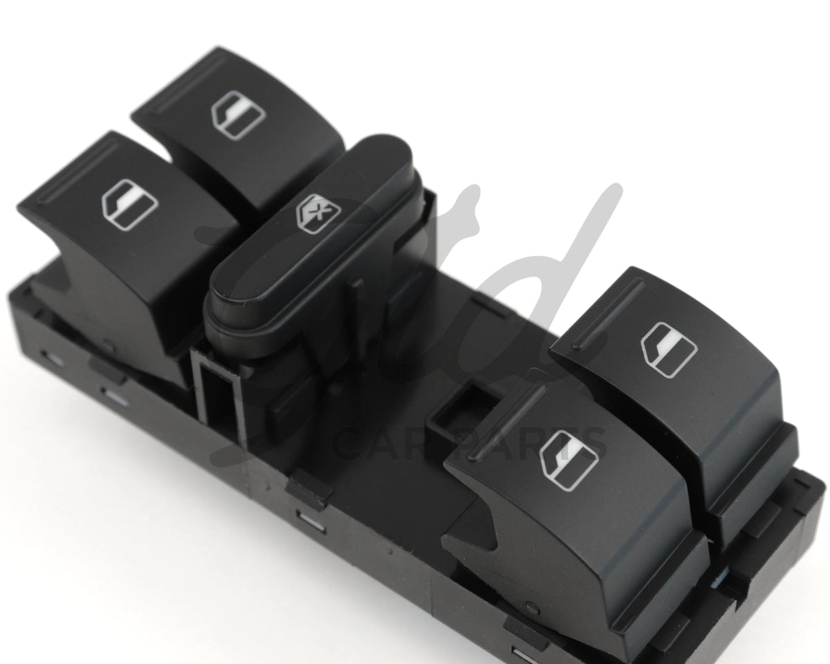 COMUTADOR VIDROS CONDUTOR SKODA FABIA OCTAVIA SUPERB YETI 2004-2015 - 1Z0959857 VERMELHO