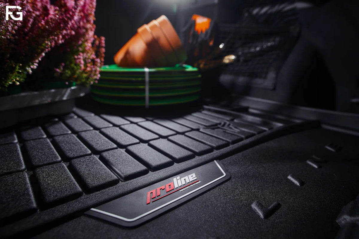 Tapete de mala PRO-LINE - detalhe do logótipo